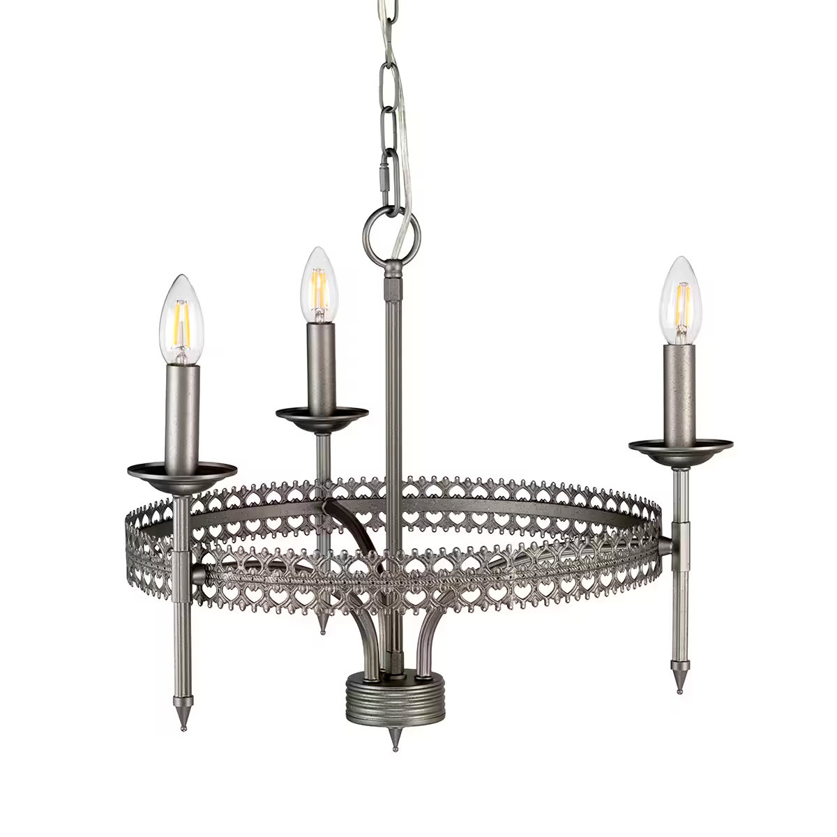 Crown 3-Light Chandelier