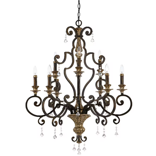 Marquette 9-Light Chandelier Heirloom