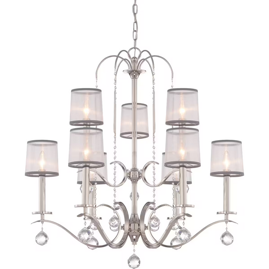 Whitney 9-Light Two-Tier Chandelier