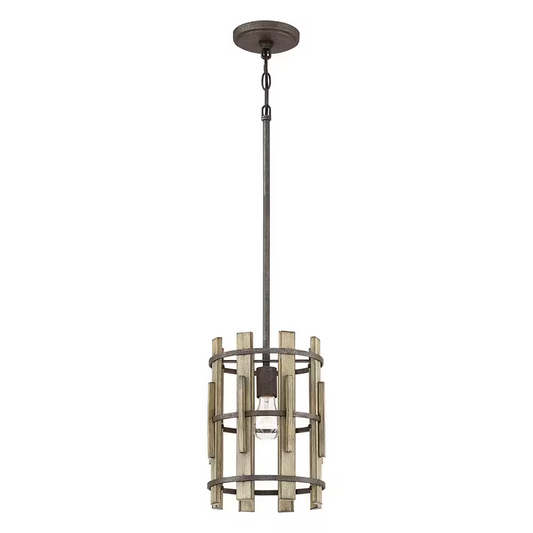 Wood Hollow 1-Light Mini Pendant