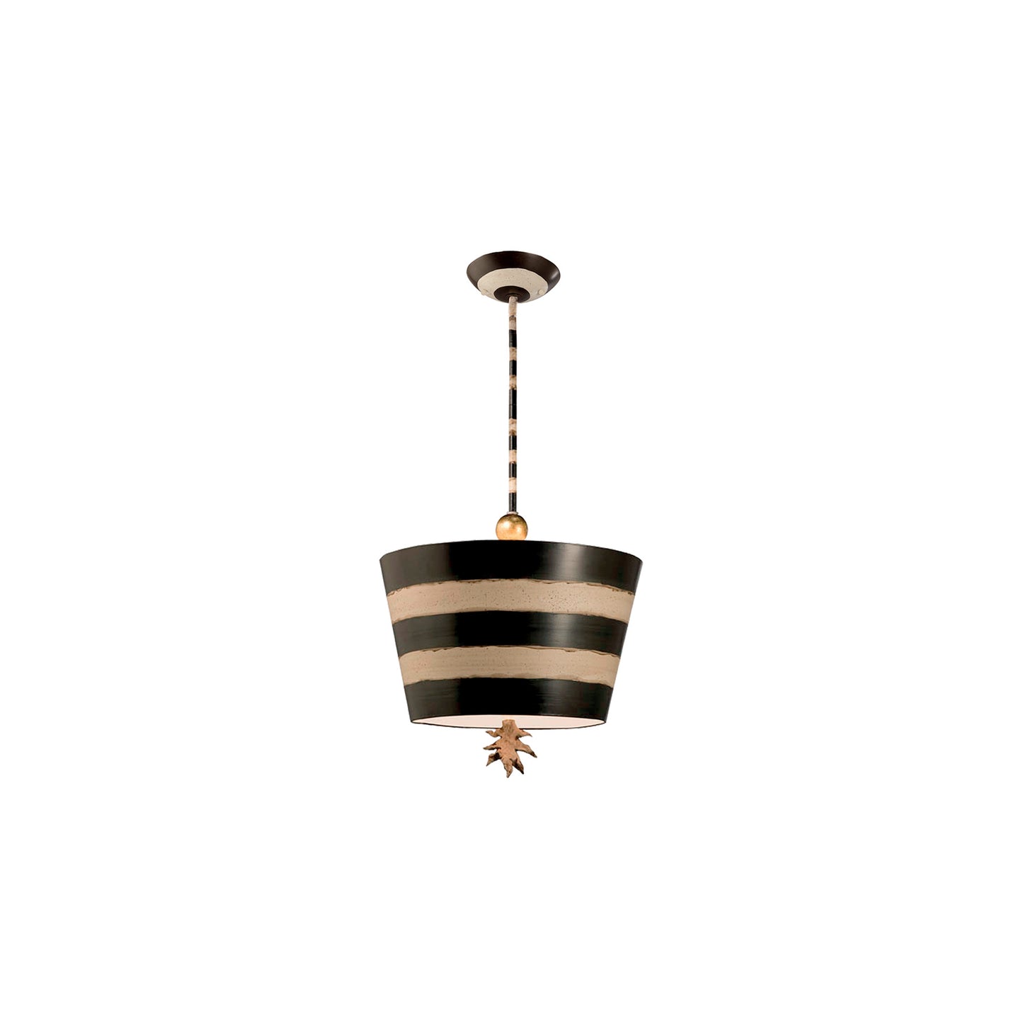South Beach 1-Light Pendant Black & White