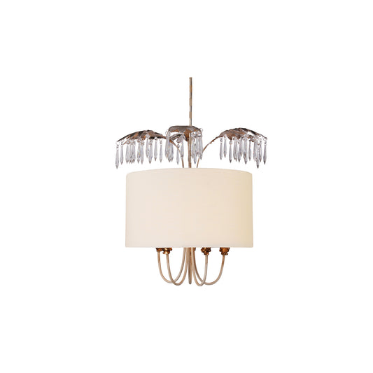 Antoinette 5-Light Pendant Gold & Silver Leaf
