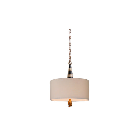 Flambeau 2-Light Pendant Cream & Gold Leaf