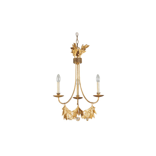 Sweet Olive 3-Light Chandelier Gilded Gold