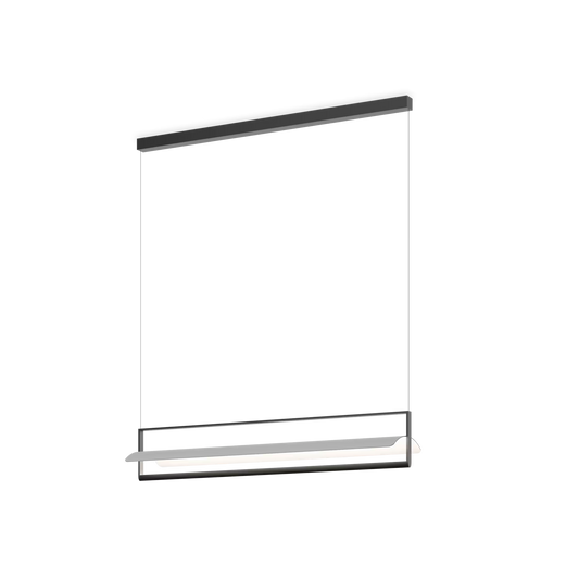 Kontur 6434 LED Pendant Black with Aluminum Concave Shade