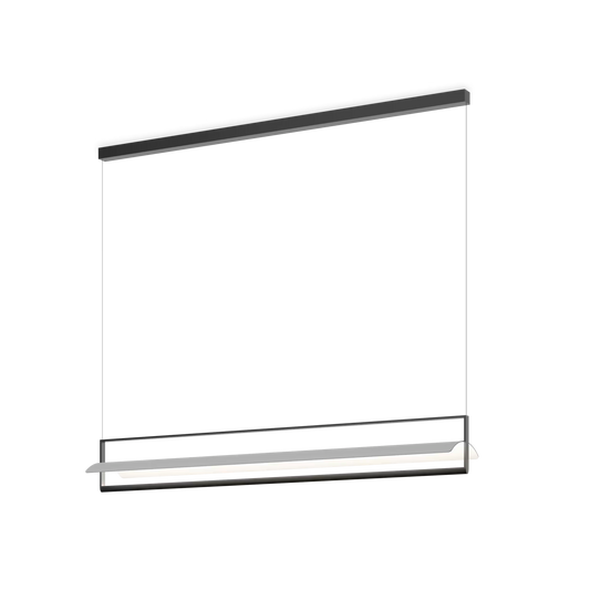 Kontur 6436 LED Pendant Black with Aluminum Concave Shade