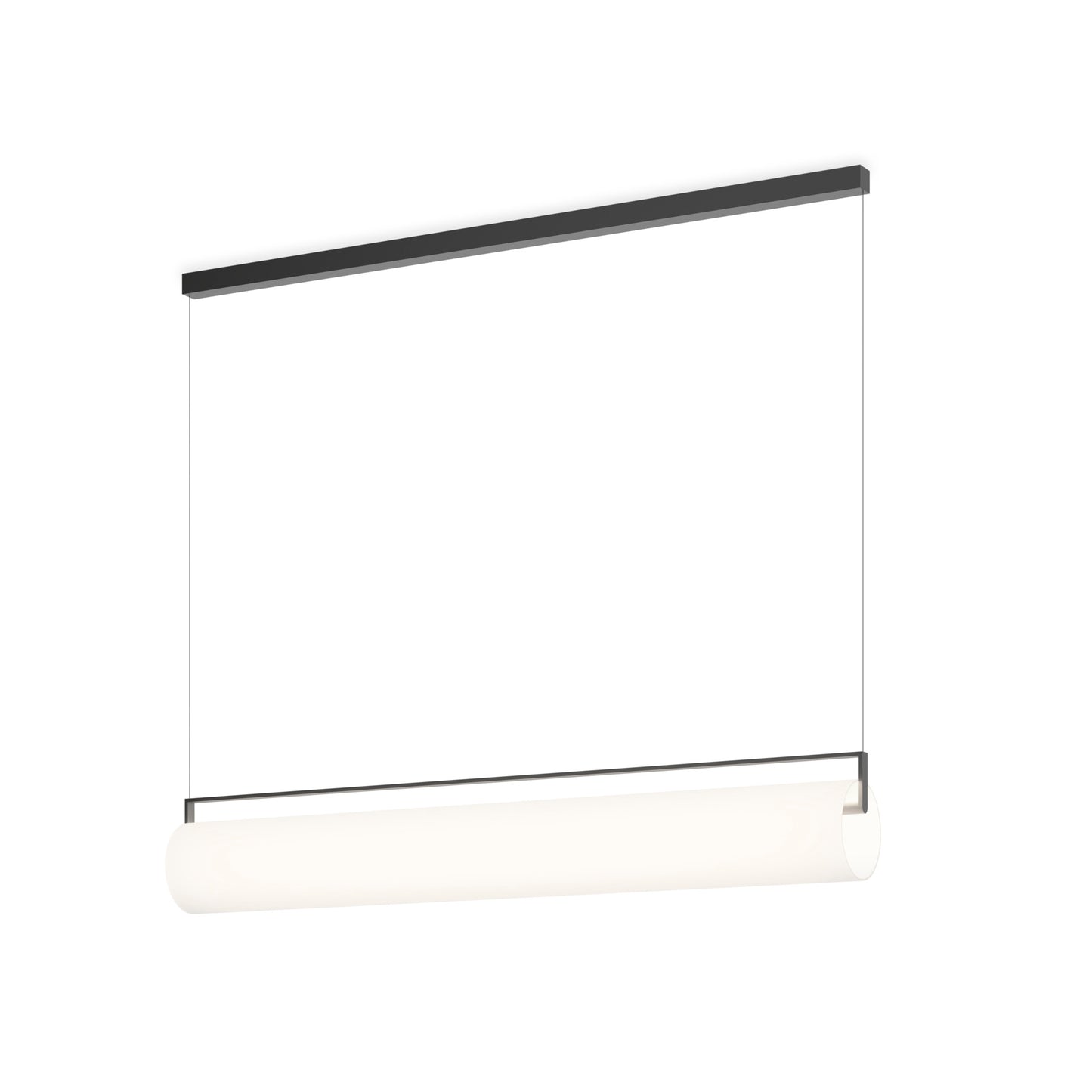 Kontur 6476 LED Pendant Black with Opal Triplex Shade