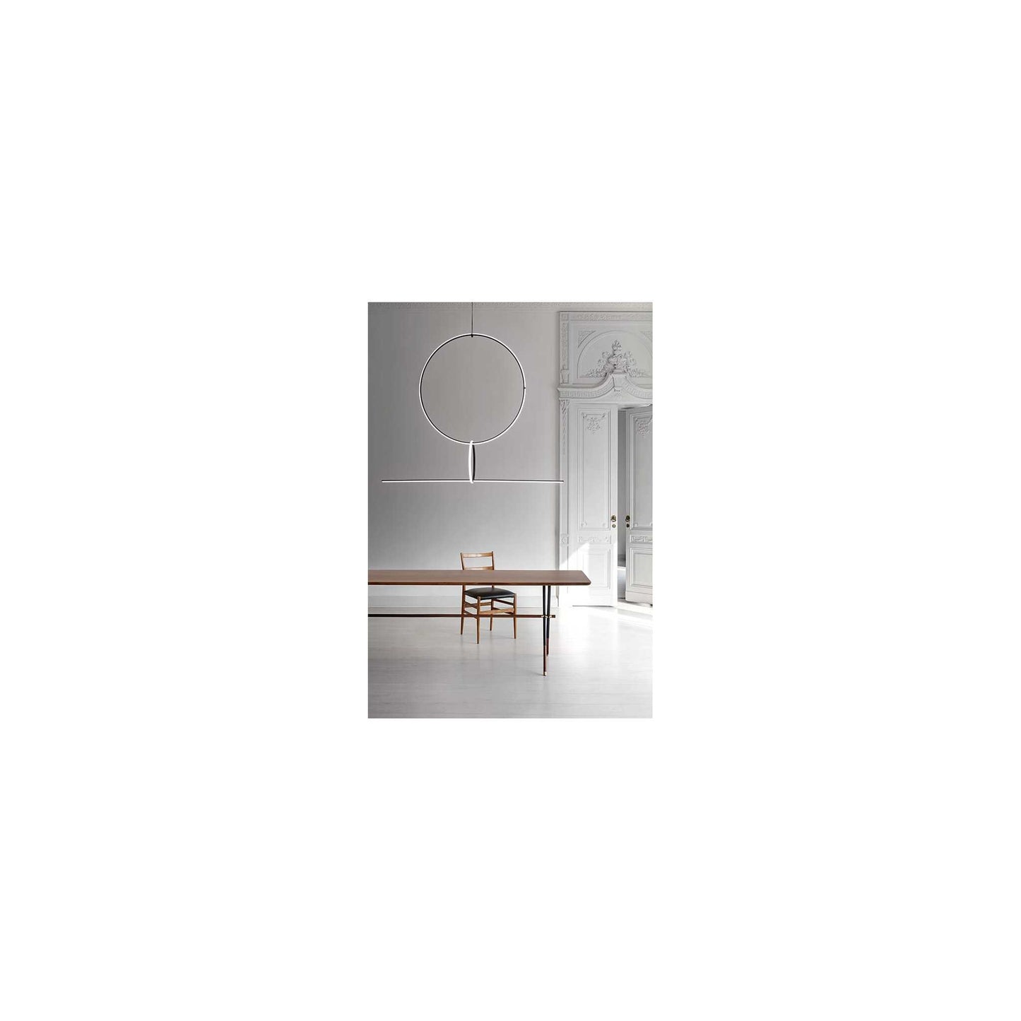 Arrangements Line LED Pendant Matt Black