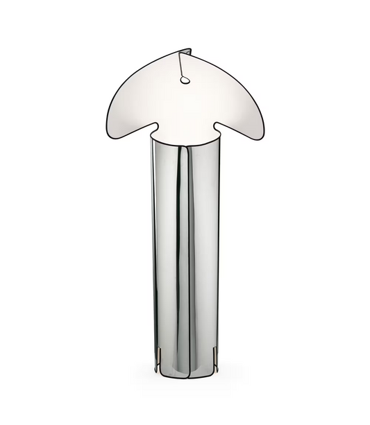 Chiara LED Floor Lamp Stainless Steel & Black Edge