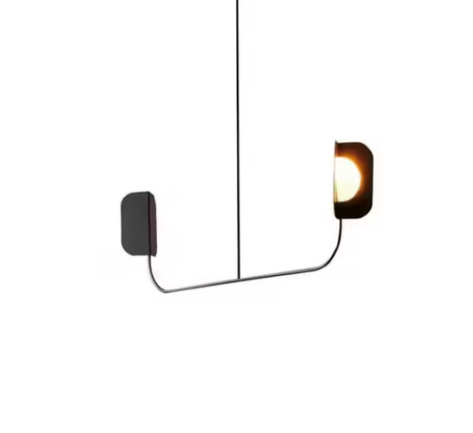 leaf 2-Light Metal Chandelier