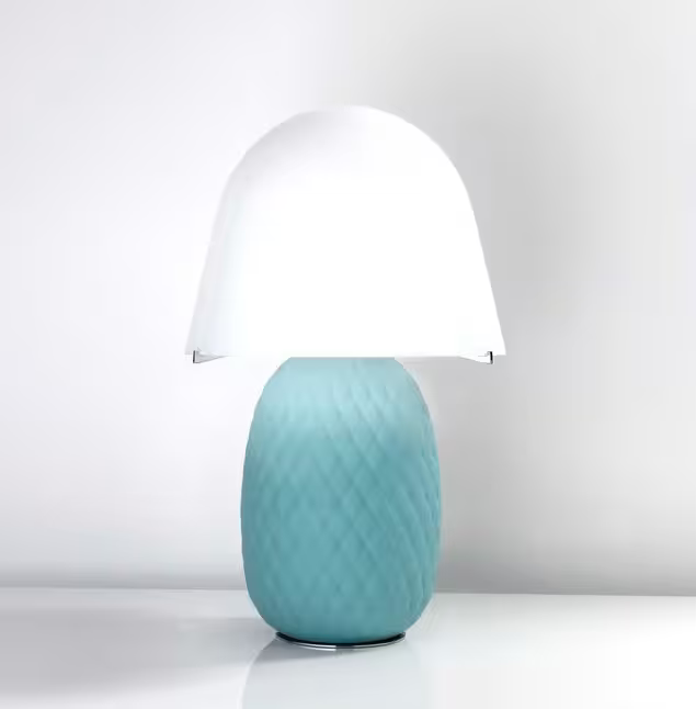 Pineapple Table Lamp with Rhombus Texture Shape