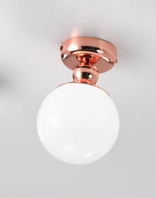 Dots Ceiling Light with White Glass