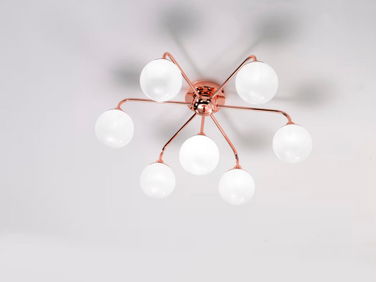 Dots P7 Ceiling Light with White Glass