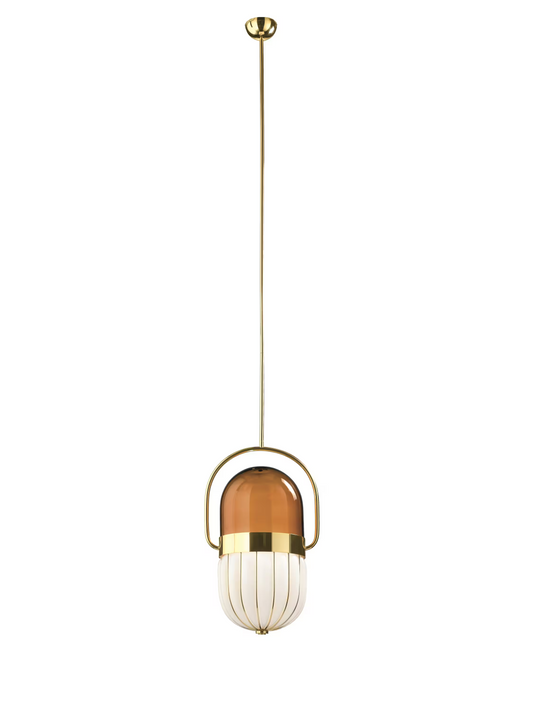 Pill 2-Light Pendant Gold 24K