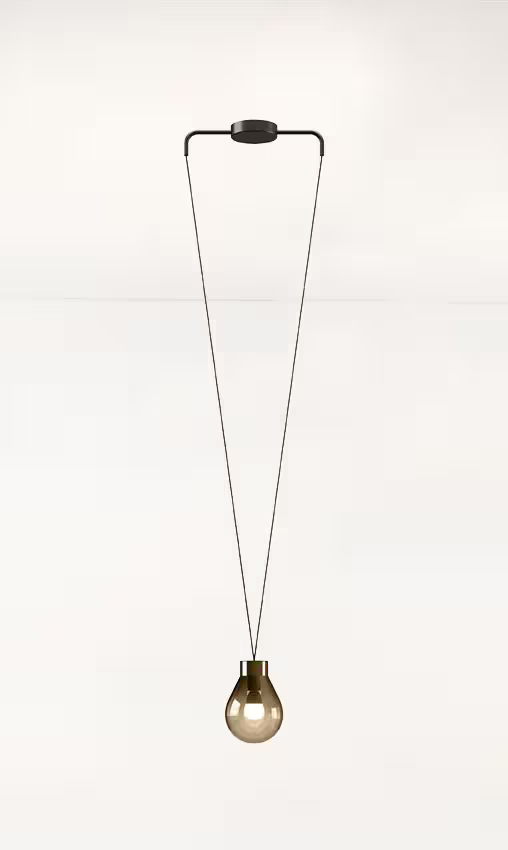 Rain 1-Light Pendant Matt Black