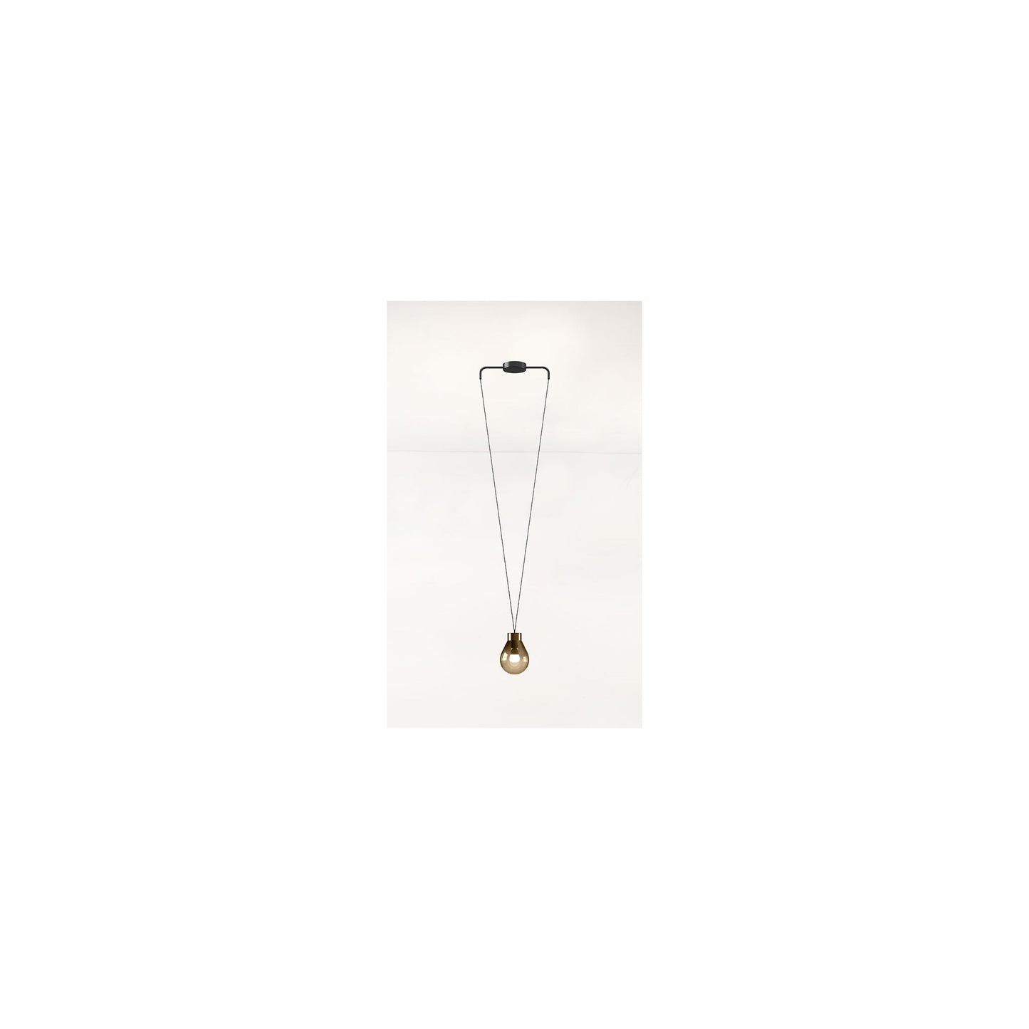 Rain 1-Light Pendant Matt Black