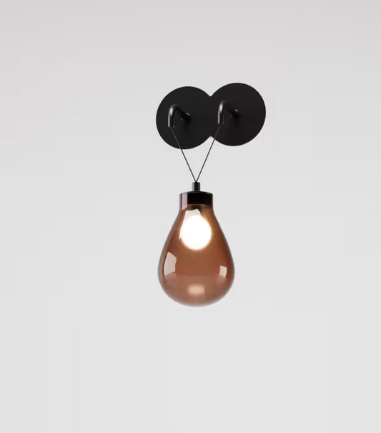 Rain Wall Light Matt Black