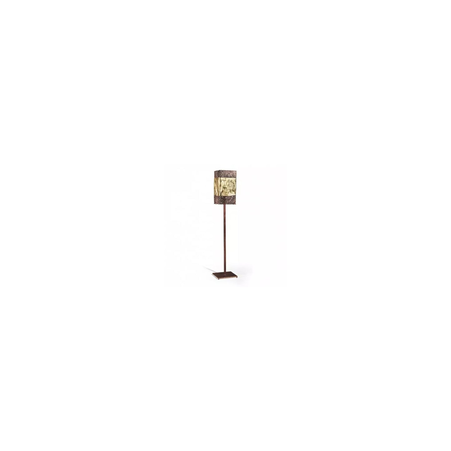Forme Floor Lamp Copper with Gold Leaf Details