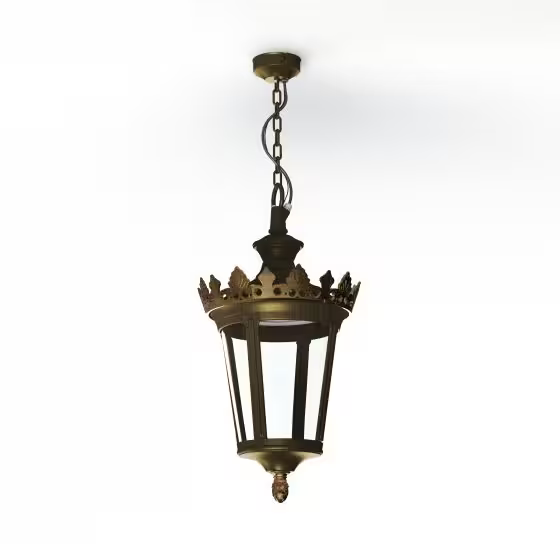 Louvre Model 1 Clear Glass LED Pendant
