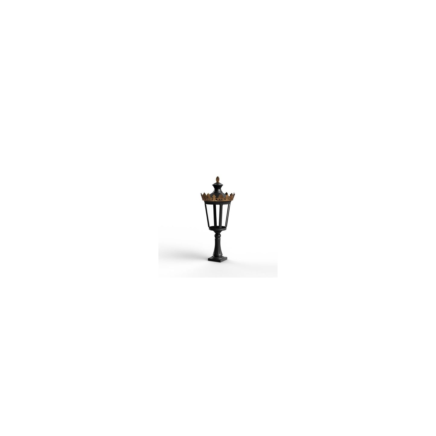 Louvre Model 3 Clear Glass LED Bollard
