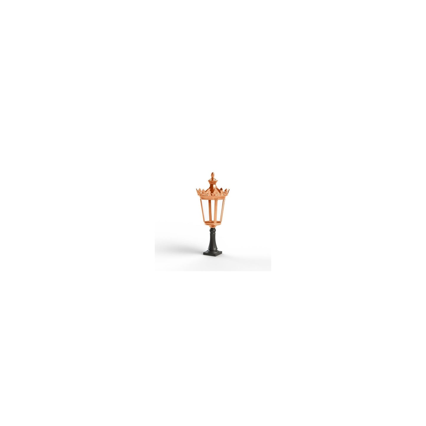 Louvre Model 3 Clear Glass LED Bollard