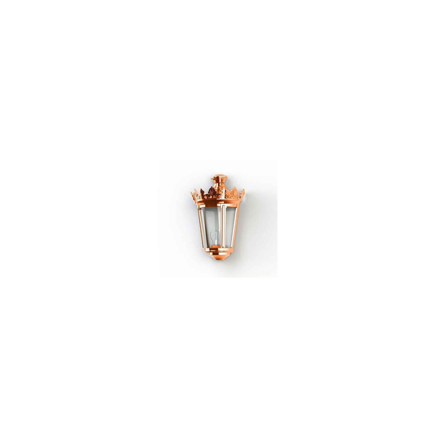 Louvre Model 4 Clear Glass Wall Light