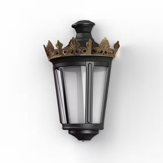 Louvre Model 4 Clear Glass LED Wall Light