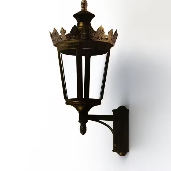 Louvre Model 5 Clear Glass LED Wall Light