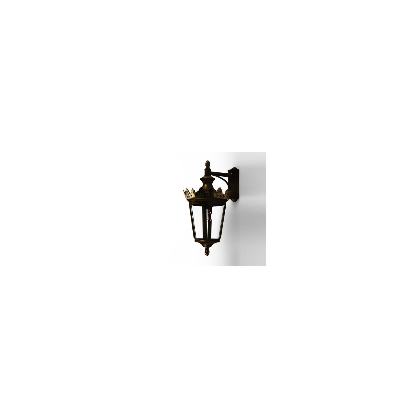 Louvre Model 6 Clear Glass Wall Light