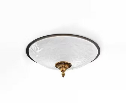 Atene Ceiling Light Gold with Burnished Shade