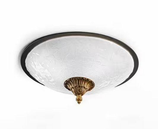 Atene Ceiling Light Gold with Burnished Shade