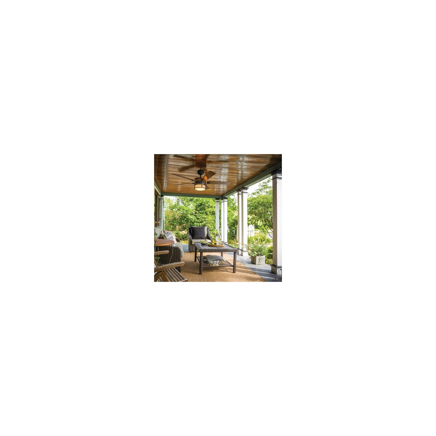 Ahrendale Ceiling Fan & Light Anvil Iron