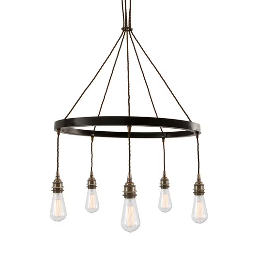 Lome 1-Tier Ring Pendant Antique Brass