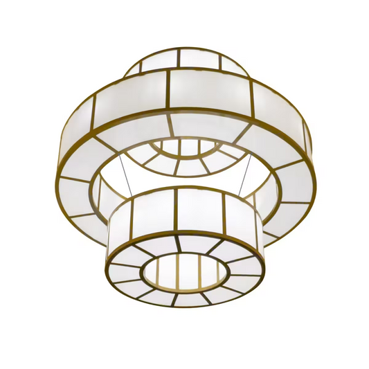 Santa Fe Large Three-Ring Pendant Bronze