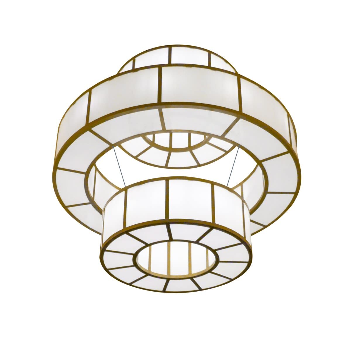 Santa Fe Large Three-Ring Pendant Bronze