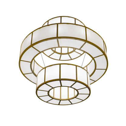 Santa Fe Large Three-Ring Pendant Bronze