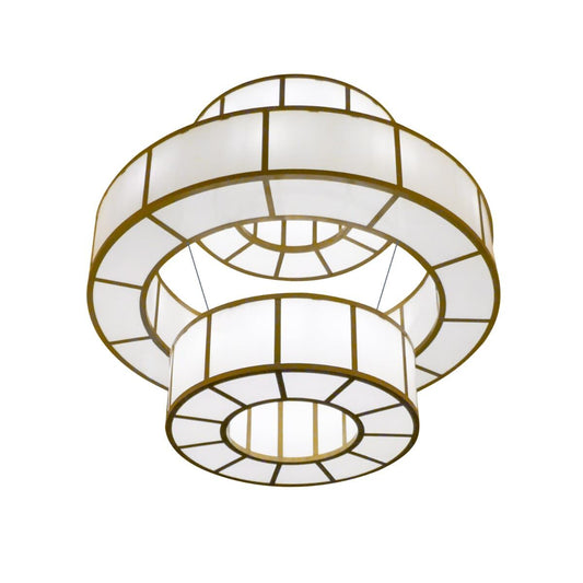 Santa Fe Large Three-Ring Pendant Bronze