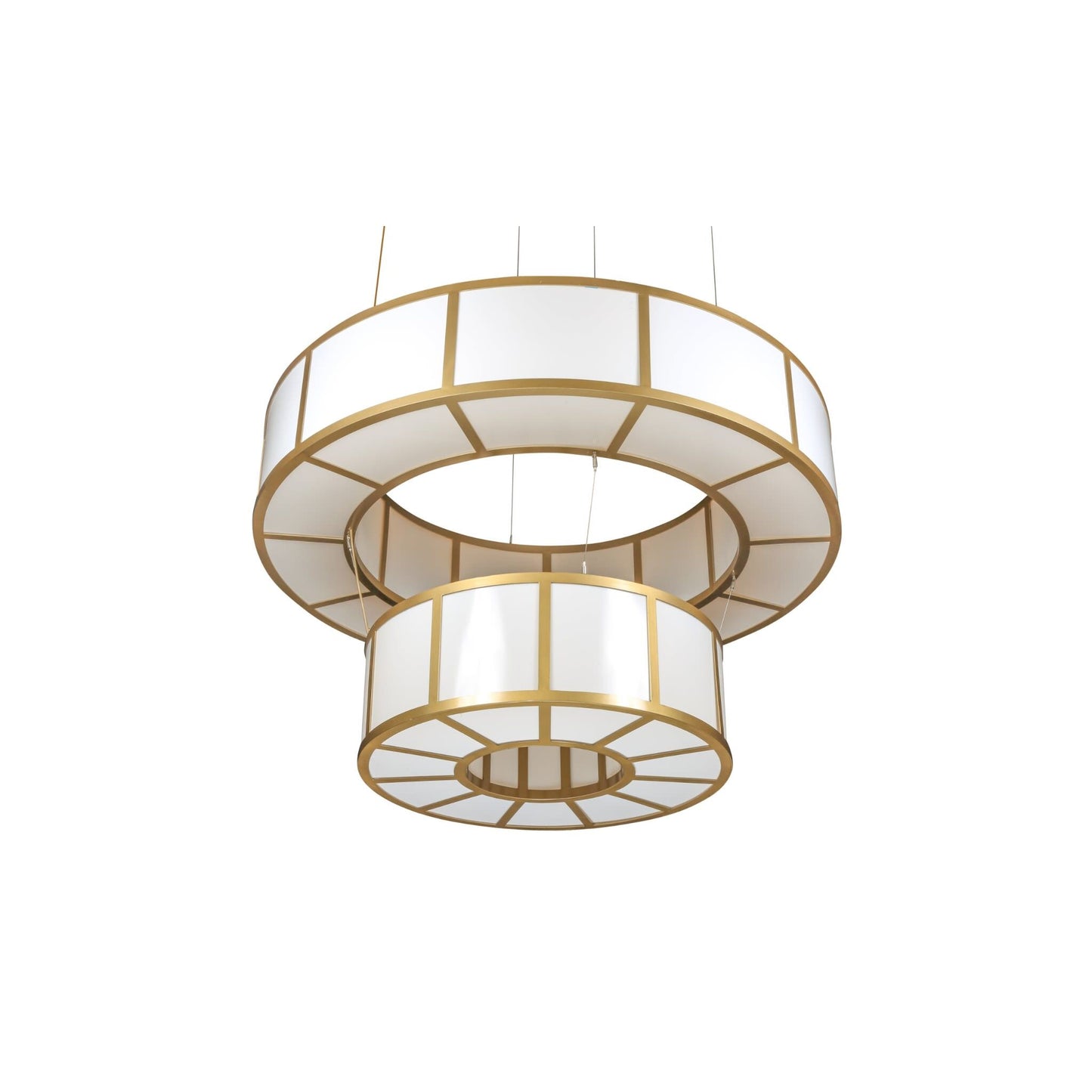 Santa Fe Large Two-Ring Pendant Bronze