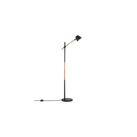 Theo Floor Lamp Black & Wood