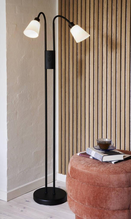 Molli Double Floor Lamp Black