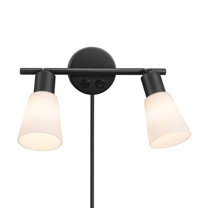 Cole Double Wall Light Black
