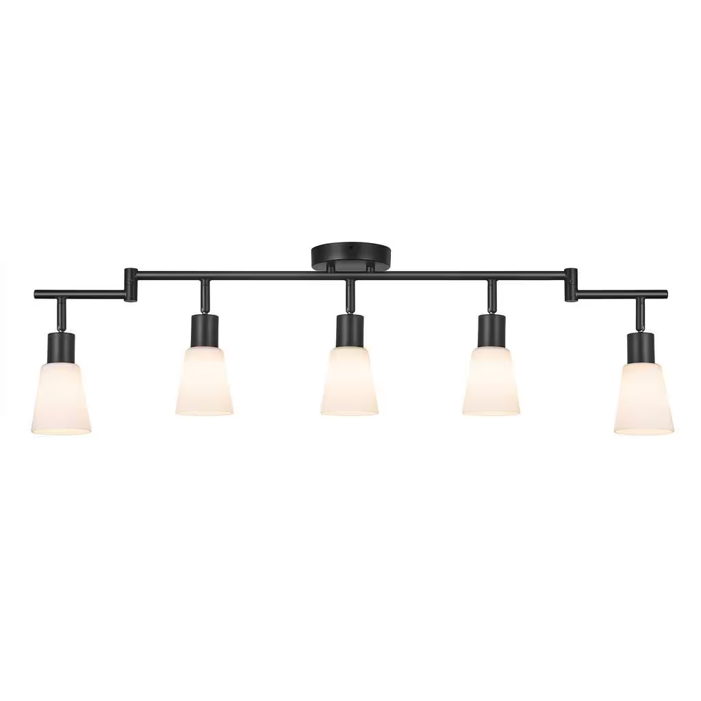 Cole 5-Rail Ceiling Light Black
