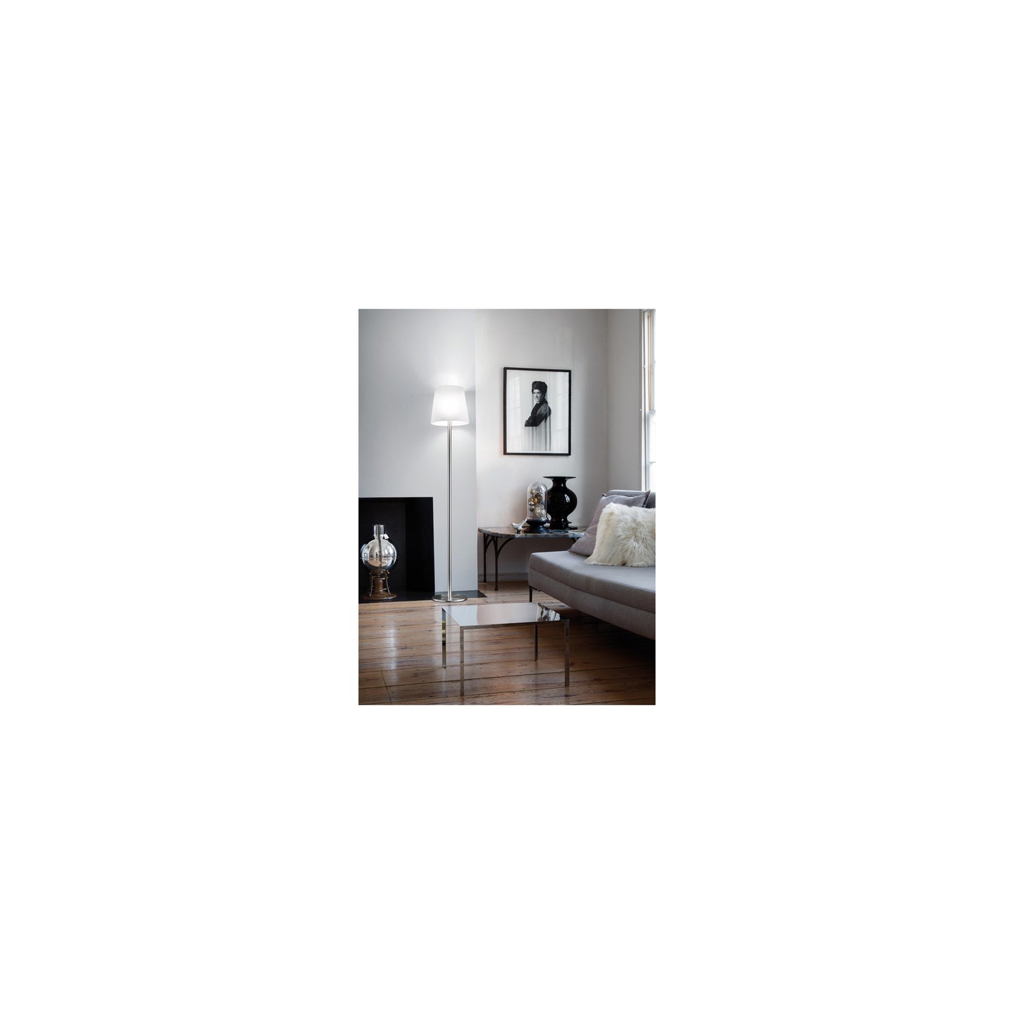 Naxos PT 50 Floor Lamp Satin Nickel