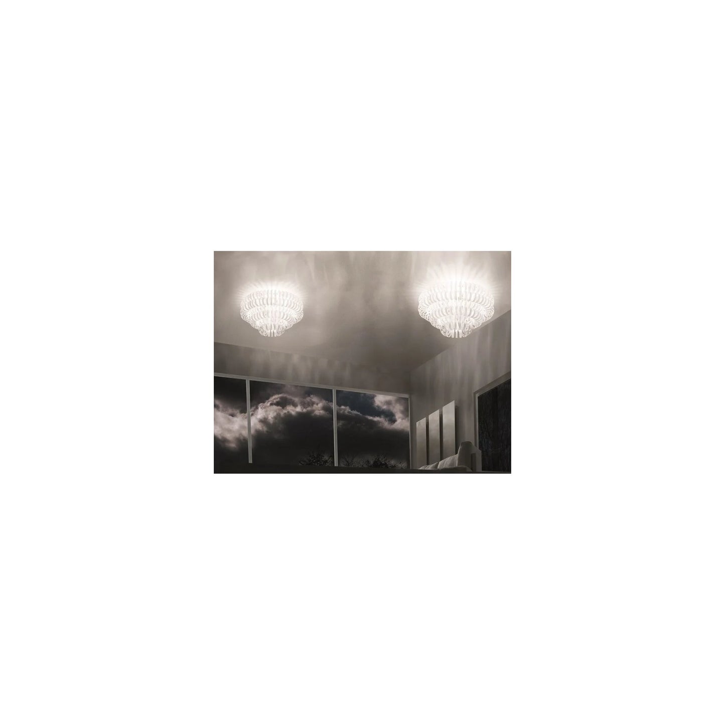 Ecos PL 60A Chrome Ceiling Light
