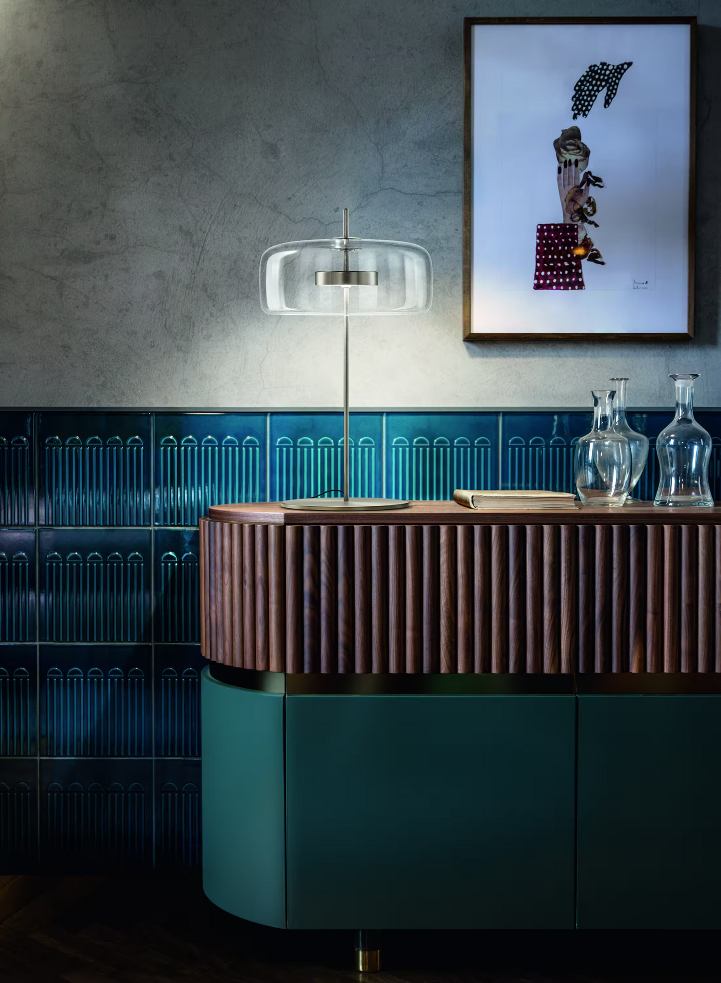 Jube LT G Matt Steel Table Lamp