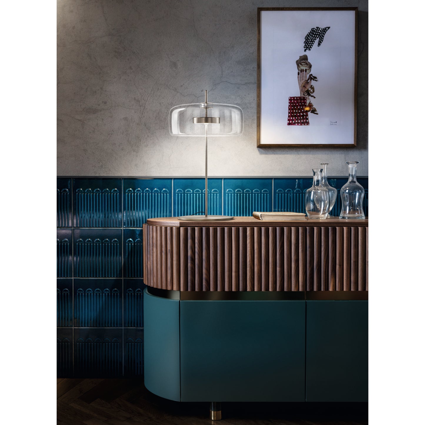 Jube LT P Matt Steel Table Lamp