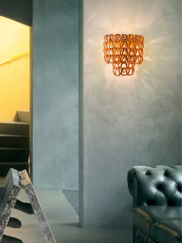 Minigiogali AP Glossy Chrome Wall Light