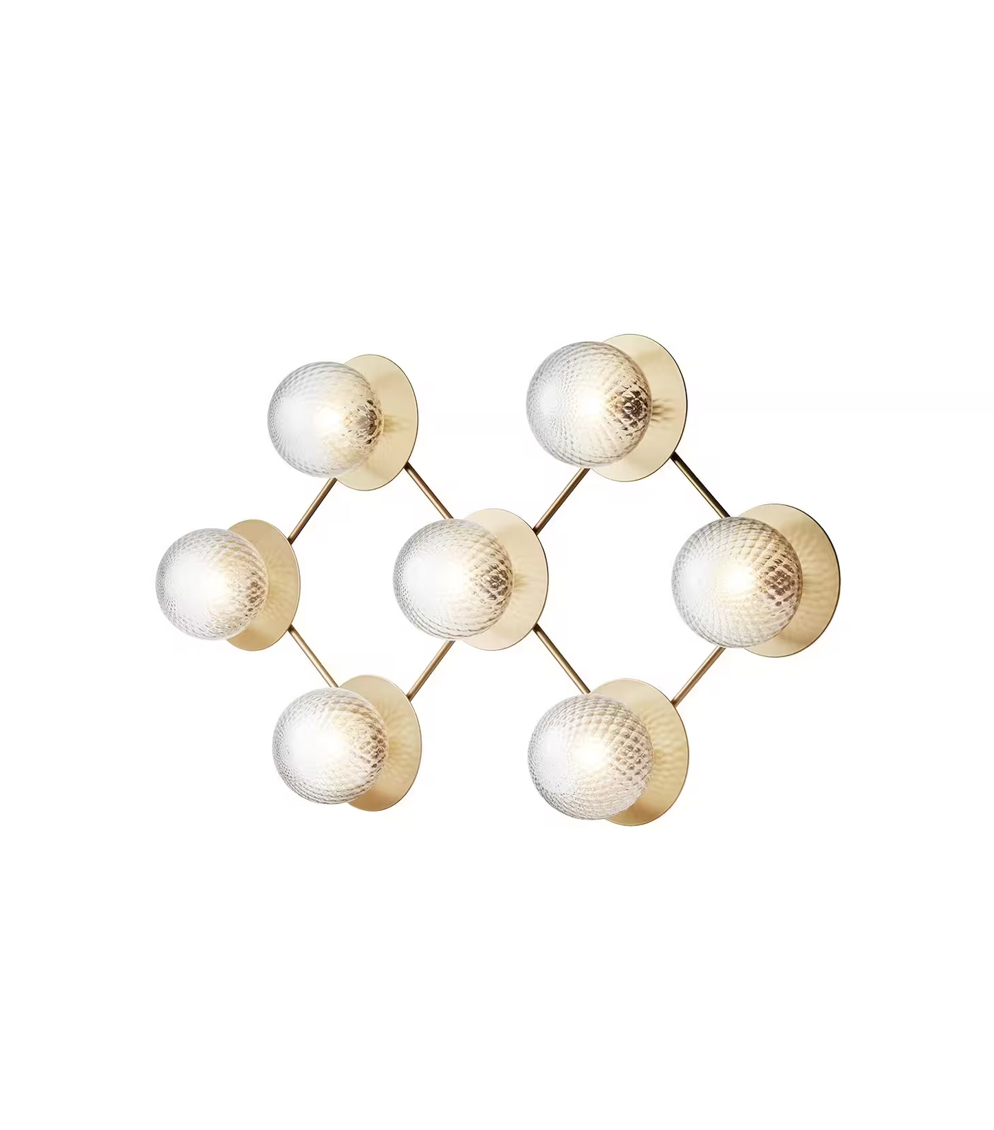 Liila 7 Ceiling or Wall Light Nordic Gold