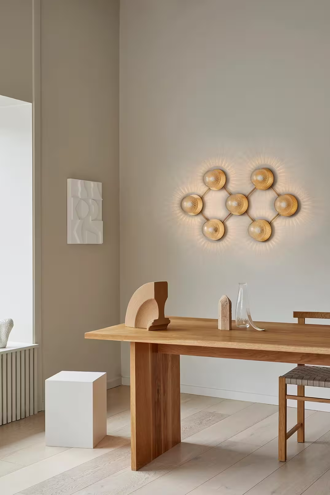 Liila 7 Ceiling or Wall Light Nordic Gold