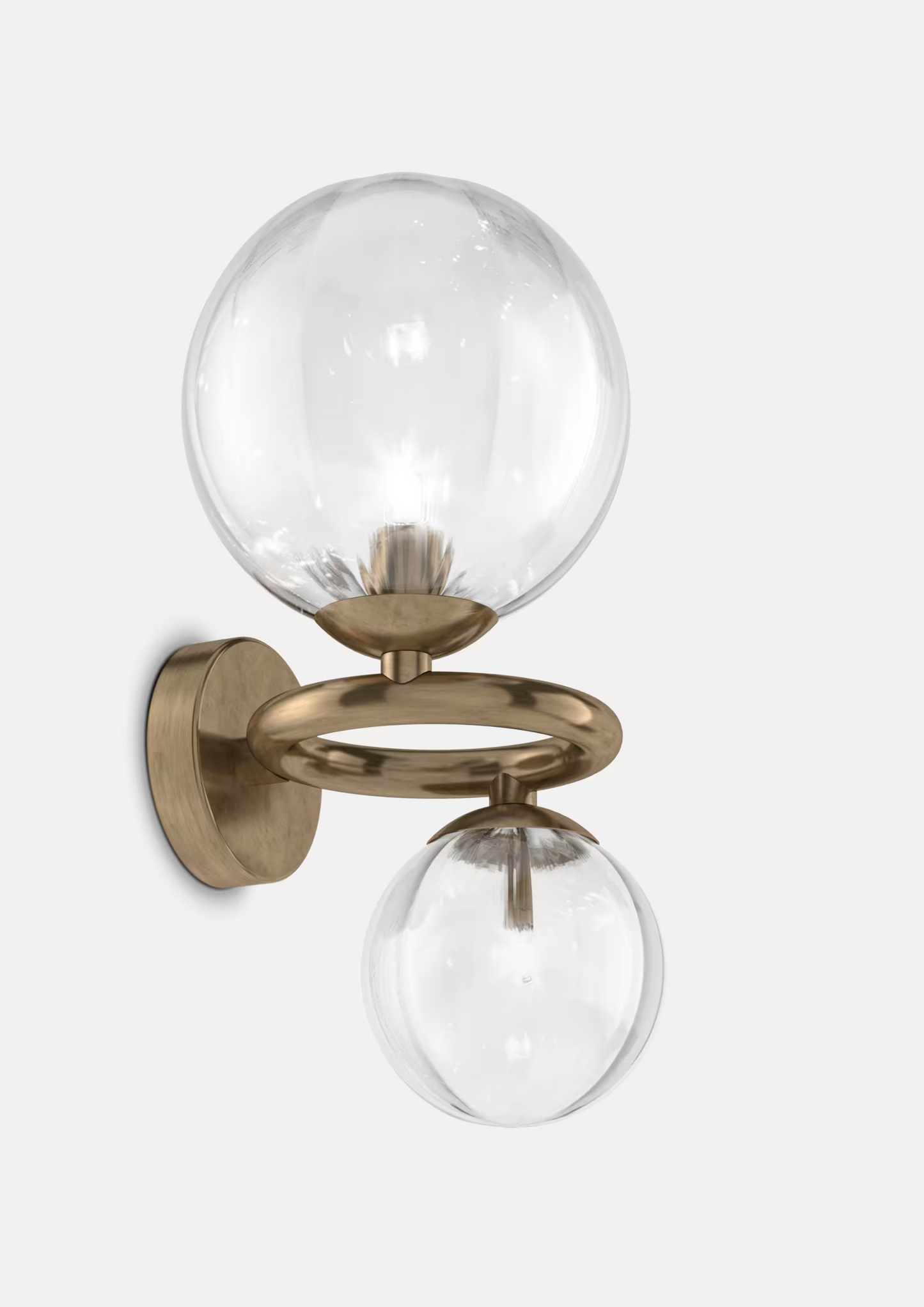 Puppet Ring AP 2 Matt Gold Wall Light